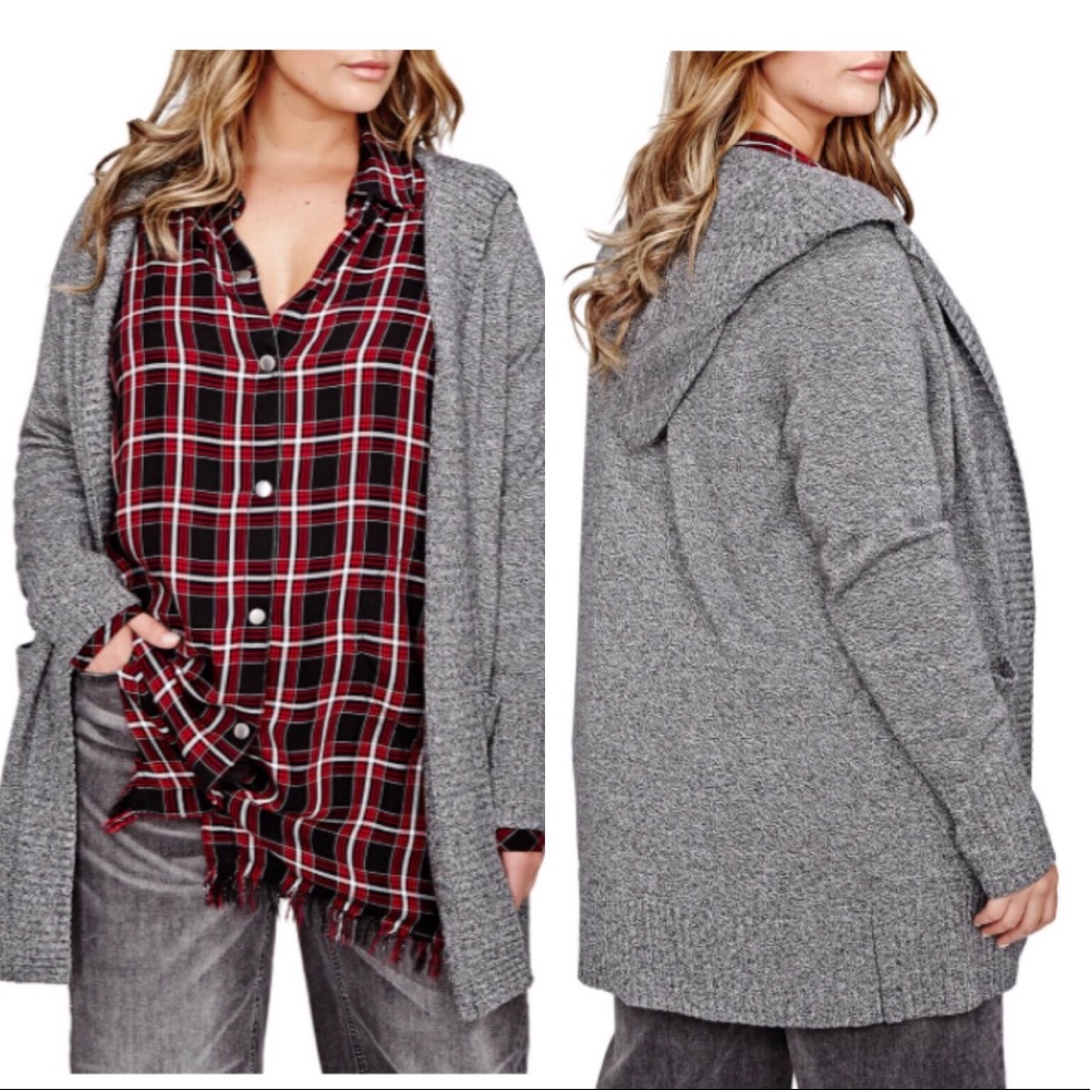Love and Legend Hooded Open Cardigan